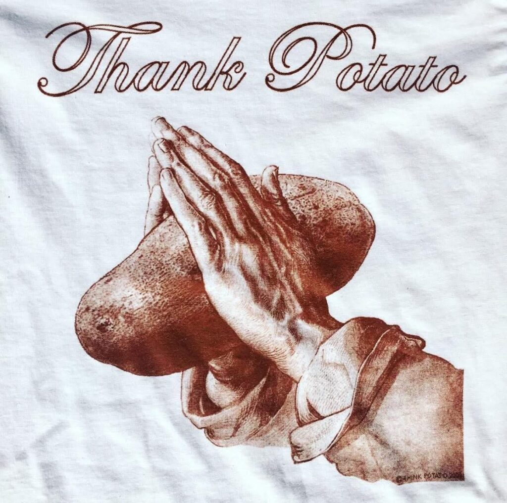THANK POTATO T-shirt design by Jeffrey Allen Price